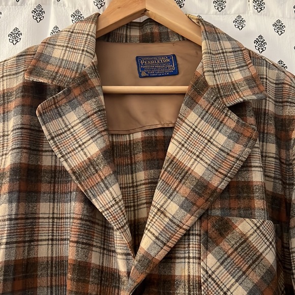 VTG Pendleton Plaid Wool Blazer/Sportcoat Size Medium - Picture 2 of 13